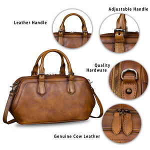 Genuine Leather Satchel A269