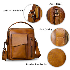 Genuine Leather Crossbody Messenger Bag A688