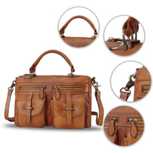 Load image into Gallery viewer, Genuine Leather Satchel A592
