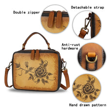 Load image into Gallery viewer, Genuine Leather Hand Painted Satchel LRTO-700
