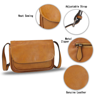 Genuine Leather Crossbody Bag Satchel LRTO-910