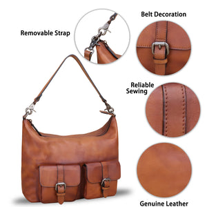 Genuine Leather Crossbody Bag Satchel A952