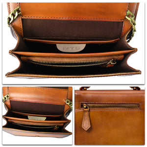 Genuine Leather Crossbody Bags for Women Vintage Handmade Shoulder Purse W0093