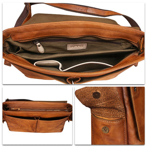 Genuine Leather Crossbody Messenger Bag W7789