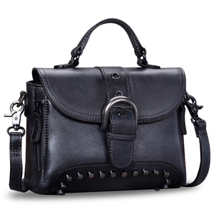 Genuine Leather Satchel A635