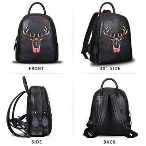 Genuine Leather Backpack W0986