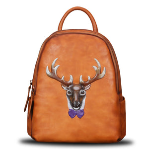 Genuine Leather Backpack W0986