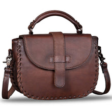 Load image into Gallery viewer, Genuine Leather Crossbody Satchel A291
