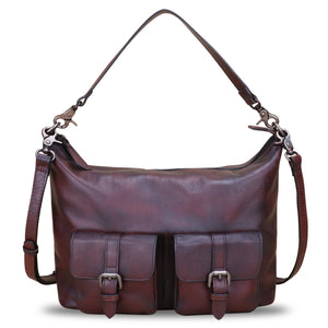 Genuine Leather Crossbody Bag Satchel A952