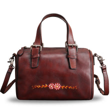 Load image into Gallery viewer, Genuine Leather Hand Painted Satchel LRTO-906
