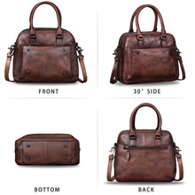 Load image into Gallery viewer, Genuine Leather Satchel A596
