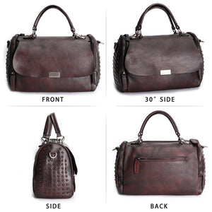 Genuine Leather Satchel A5785