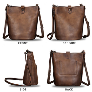 Genuine Leather Crossbody Bag W0747