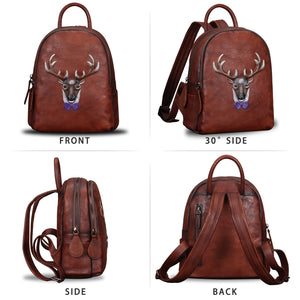 Genuine Leather Backpack W0986