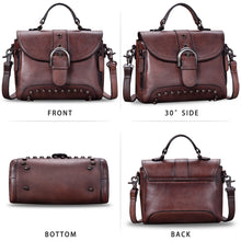 Load image into Gallery viewer, Genuine Leather Satchel A635
