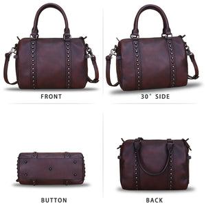 Genuine Leather Crossbody Bag Satchel for Women LRTO-A956