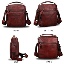 Load image into Gallery viewer, Genuine Leather Crossbody Messenger Bag S0020
