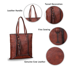 Load image into Gallery viewer, Genuine Leather Large Shoulder Bag Tote Bag for Women Vintage Real Leather Purses and Handbags Satchel Bags W0983
