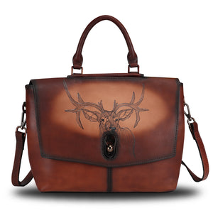 Genuine Leather Crossbody Bag Satchel LRTO-706