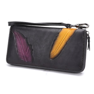 Genuine Leather Embossing Wallet S0128