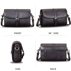 Genuine Leather Small Crossbody Bag A861