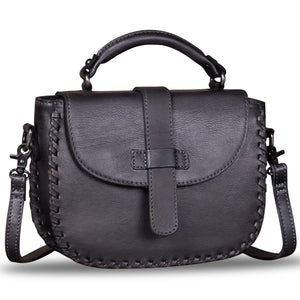 Genuine Leather Crossbody Satchel A291