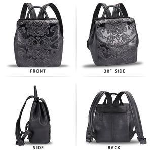 Genuine Leather Backpack LRTO-8208