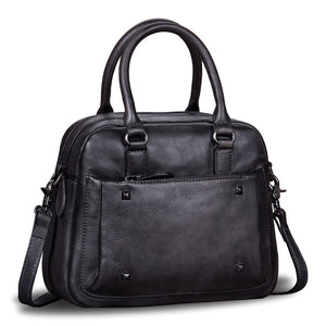 Genuine Leather Satchel A596