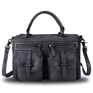 Genuine Leather Satchel A592