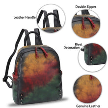 Load image into Gallery viewer, Genuine Leather Backpack Purse Leather Knapsack Rucksack
