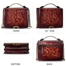 Load image into Gallery viewer, Genuine Leather Crossbody Bags for Women Vintage Handmade Shoulder Purse W0093
