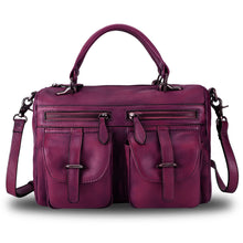 Load image into Gallery viewer, Genuine Leather Satchel A592
