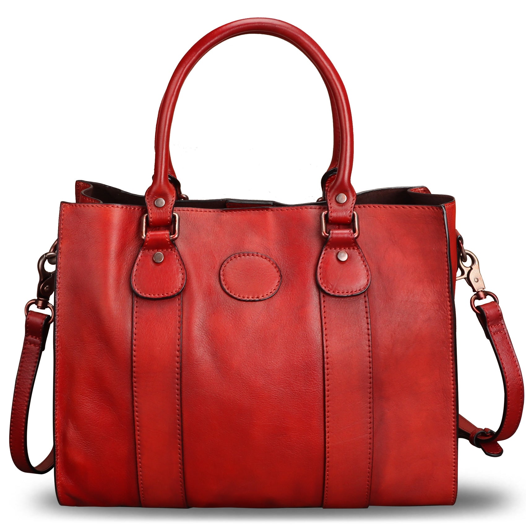 Genuine Leather Satchel Purses Handbags for Women Top Handle
