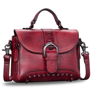 Genuine Leather Satchel A635