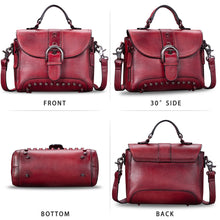 Load image into Gallery viewer, Genuine Leather Satchel A635
