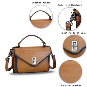 Genuine Leather Crossbody Bag Satchel LRTO-A815