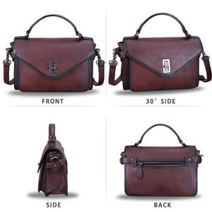 Genuine Leather Crossbody Bag Satchel LRTO-A815